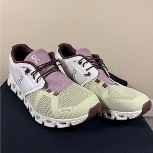 On Running Women's Green and Purple Athletic Shoes